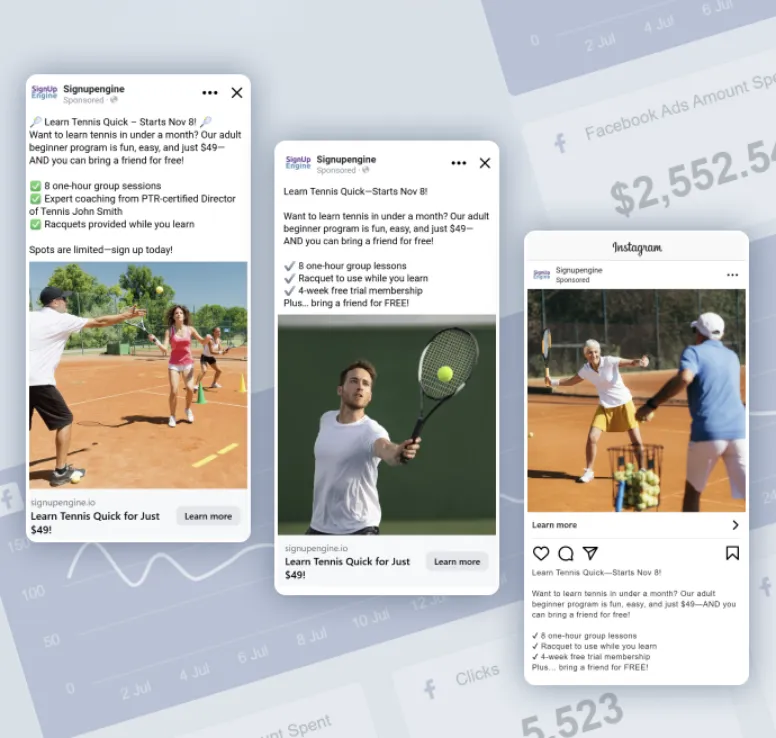 Facebook and Instagram Ad Campaign Examples