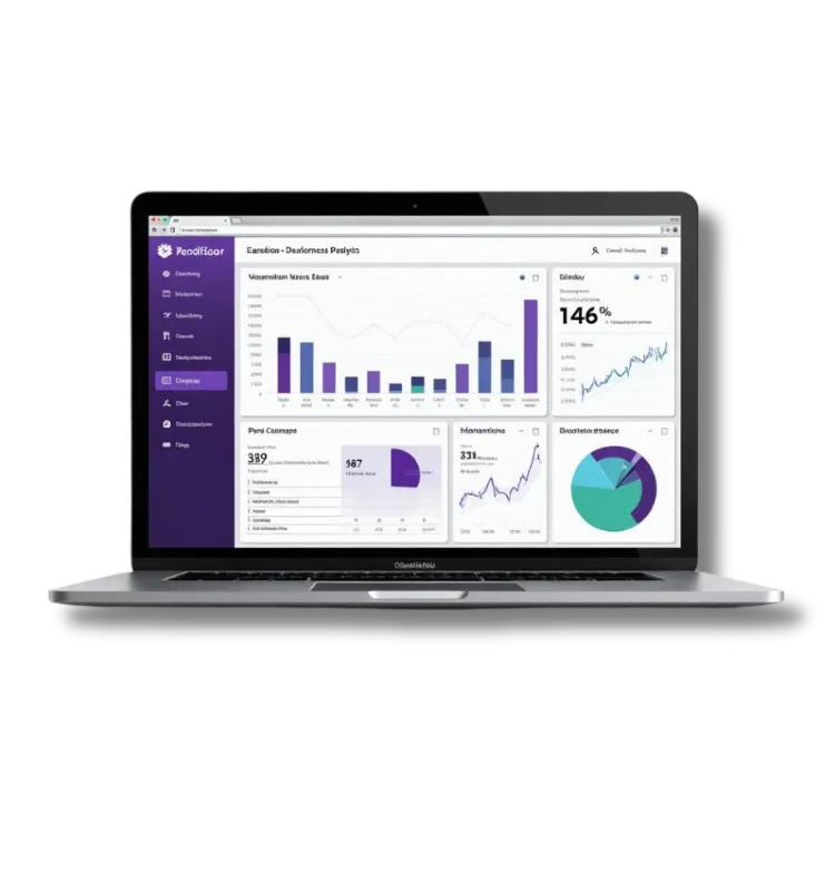 Digital marketing analytics dashboard