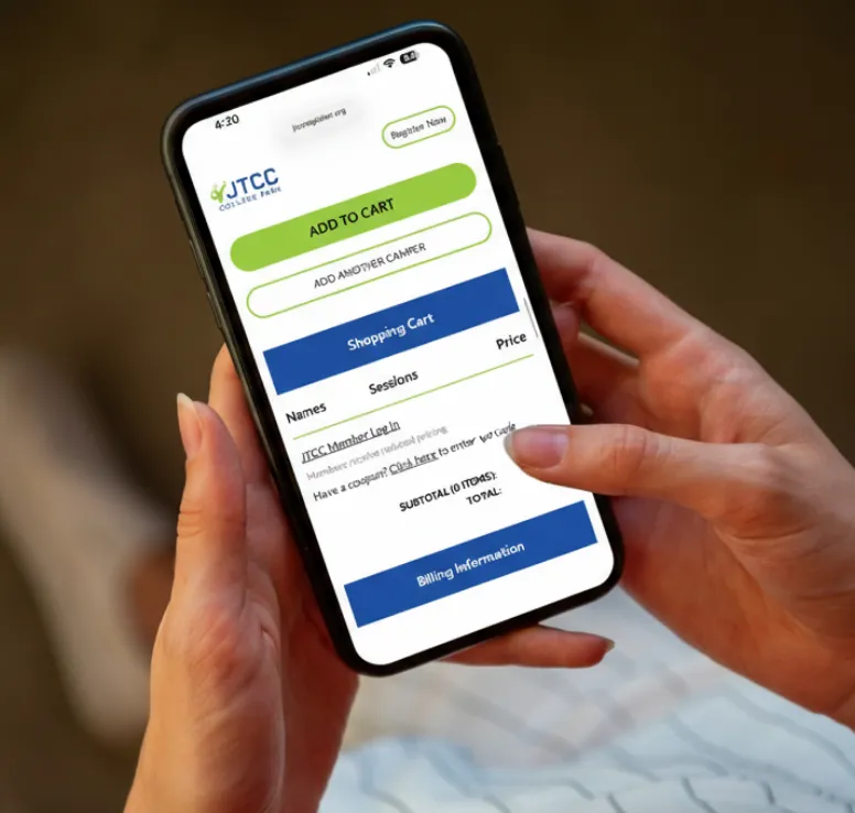 Mobile registration system on smartphone